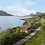 With Midnight-sun And Norhern-light View * Vestvagoy