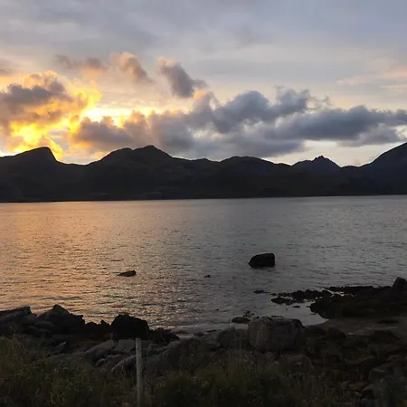 With Midnight-sun And Norhern-light View