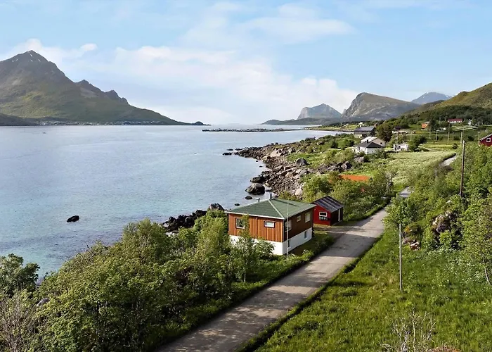 With Midnight-sun And Norhern-light View * Vestvagoy